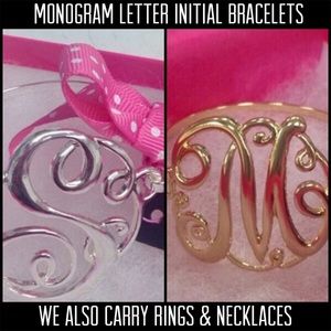 Monogram Initial Cuff Bracelets,NWT